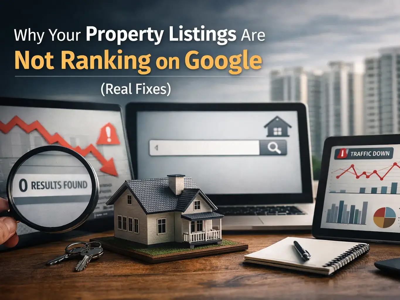 property listings are not ranking on google