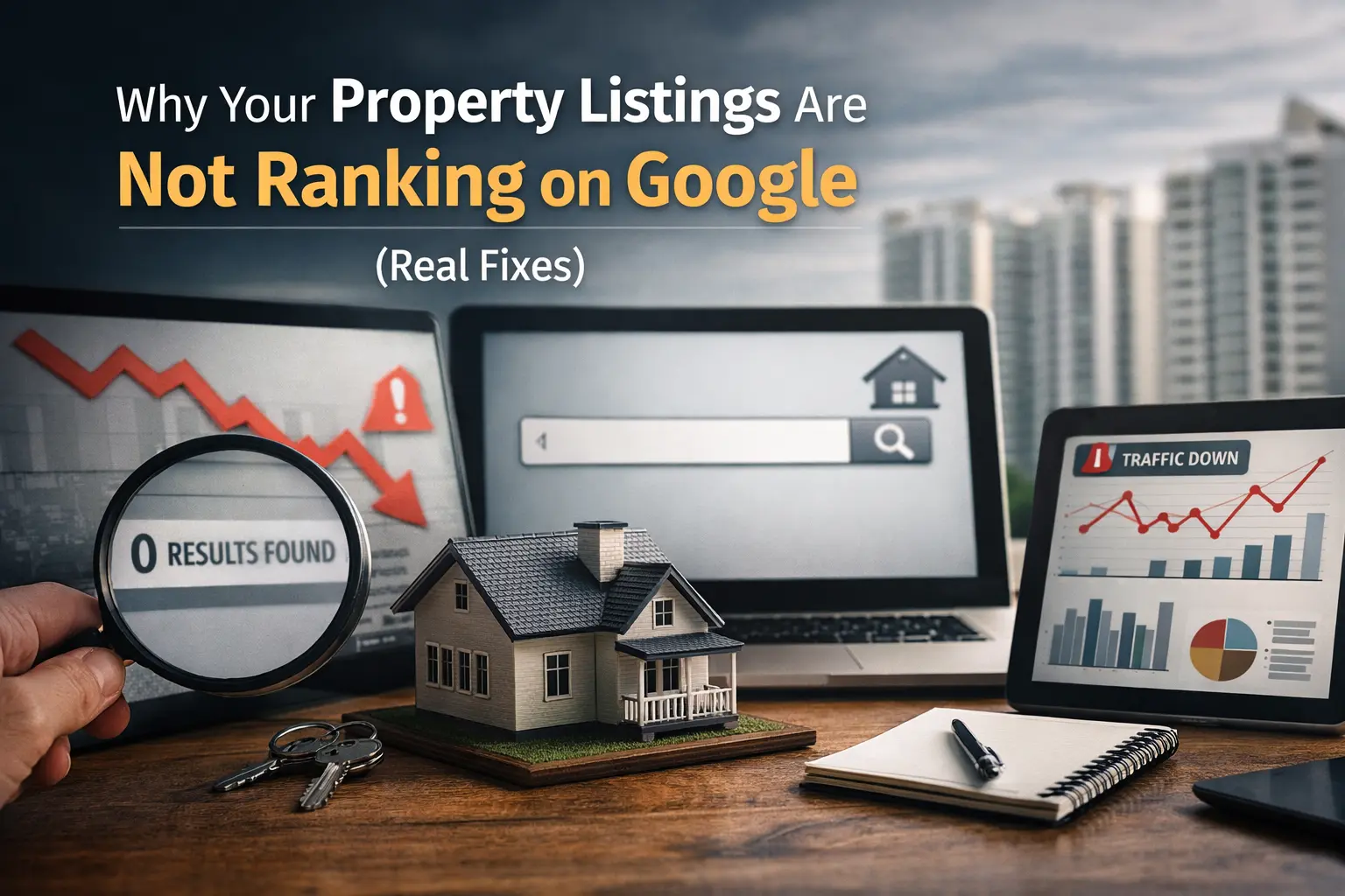 property listings are not ranking on google